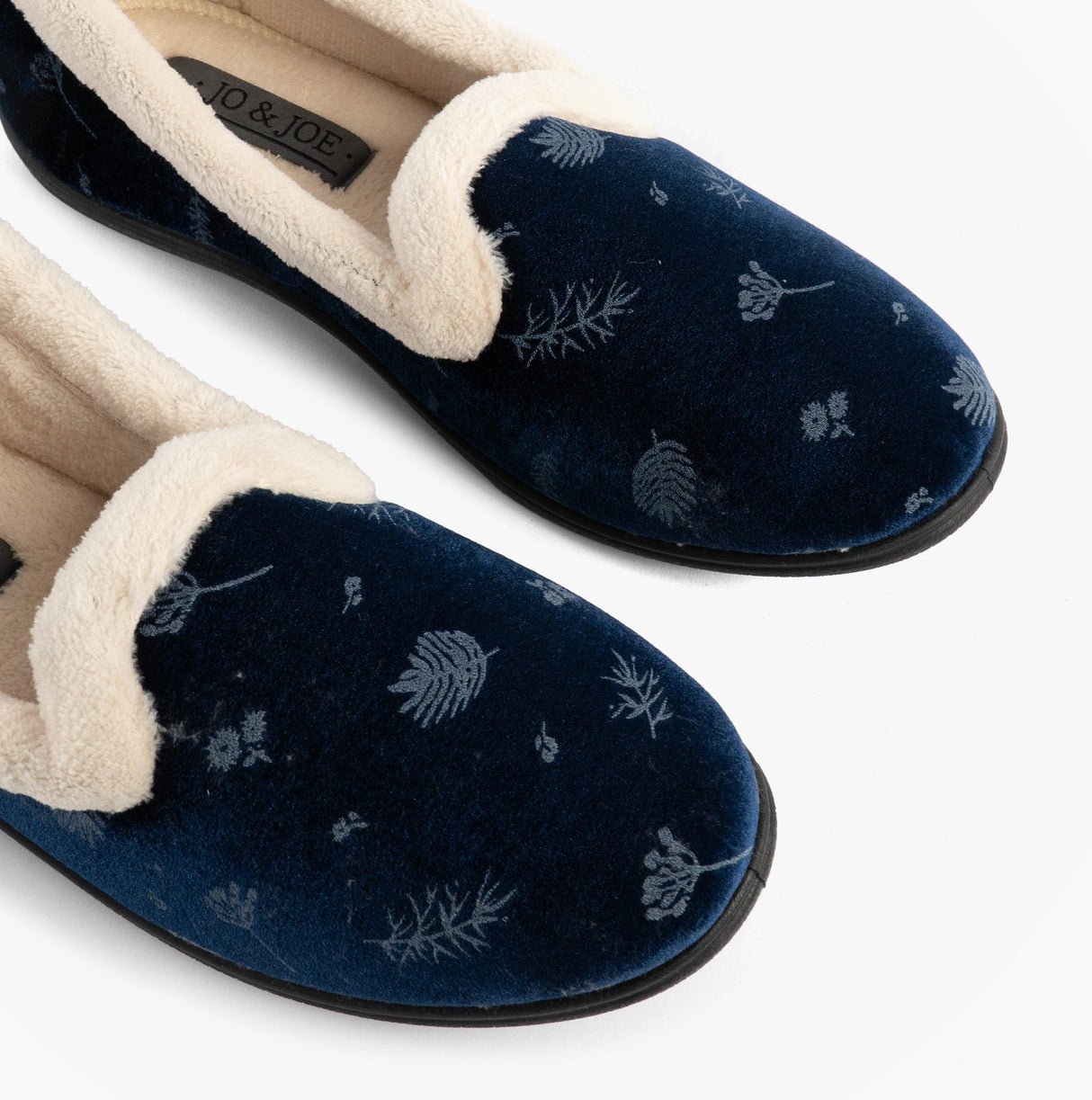 Jo & Joe ANNIE Womens Full Slippers Navy