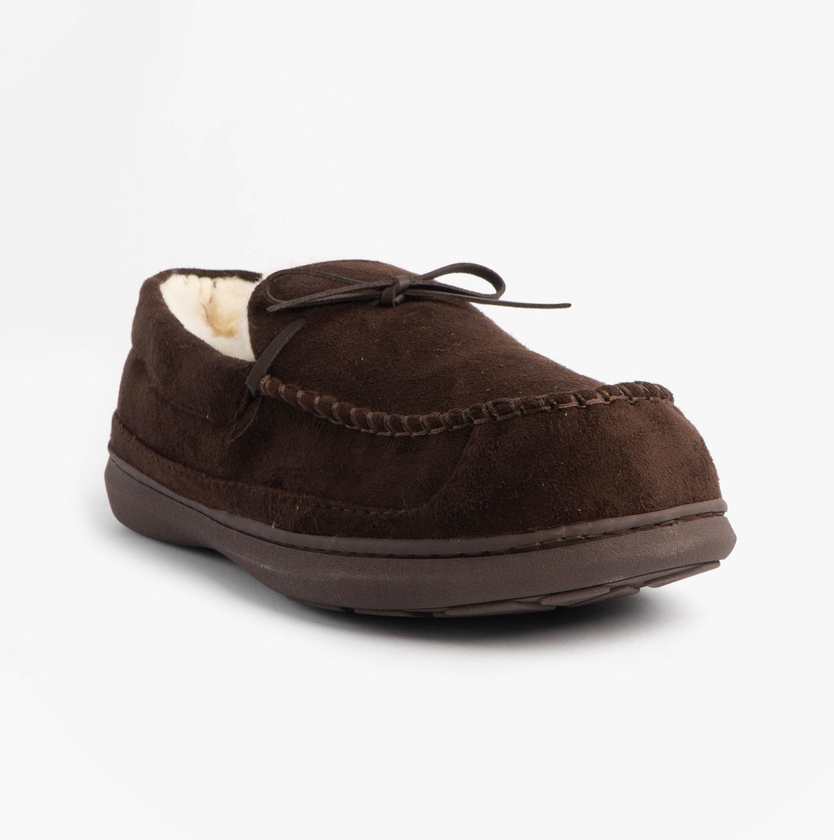 Jo & Joe CRANFORD Mens Moccasin Slippers Brown