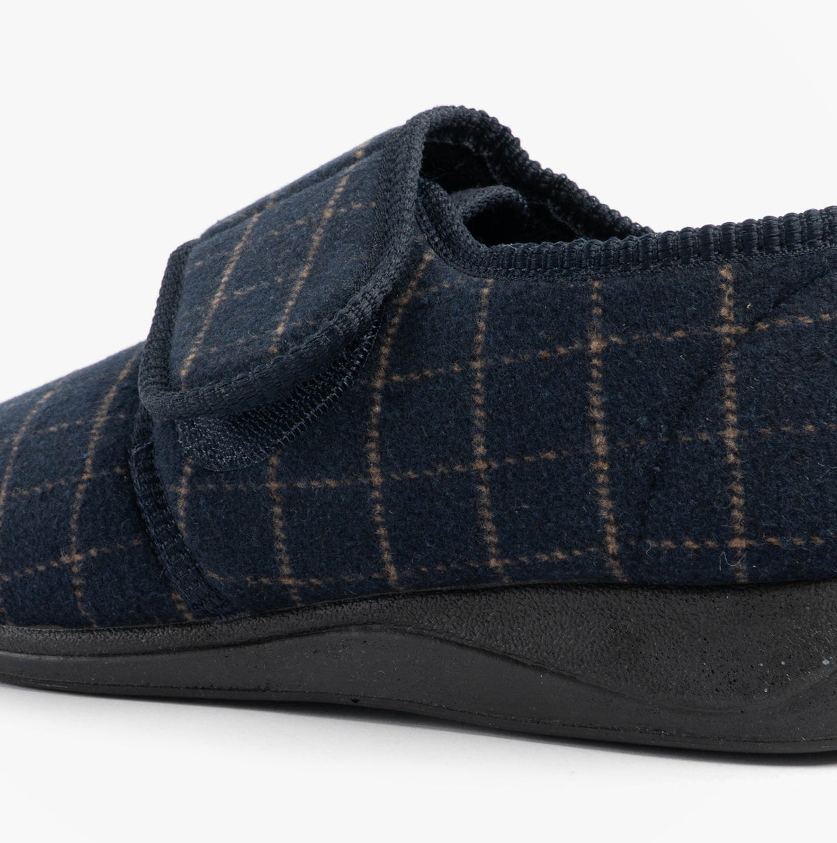 Jo & Joe DENNIS Mens Adjustable Full Slippers Navy