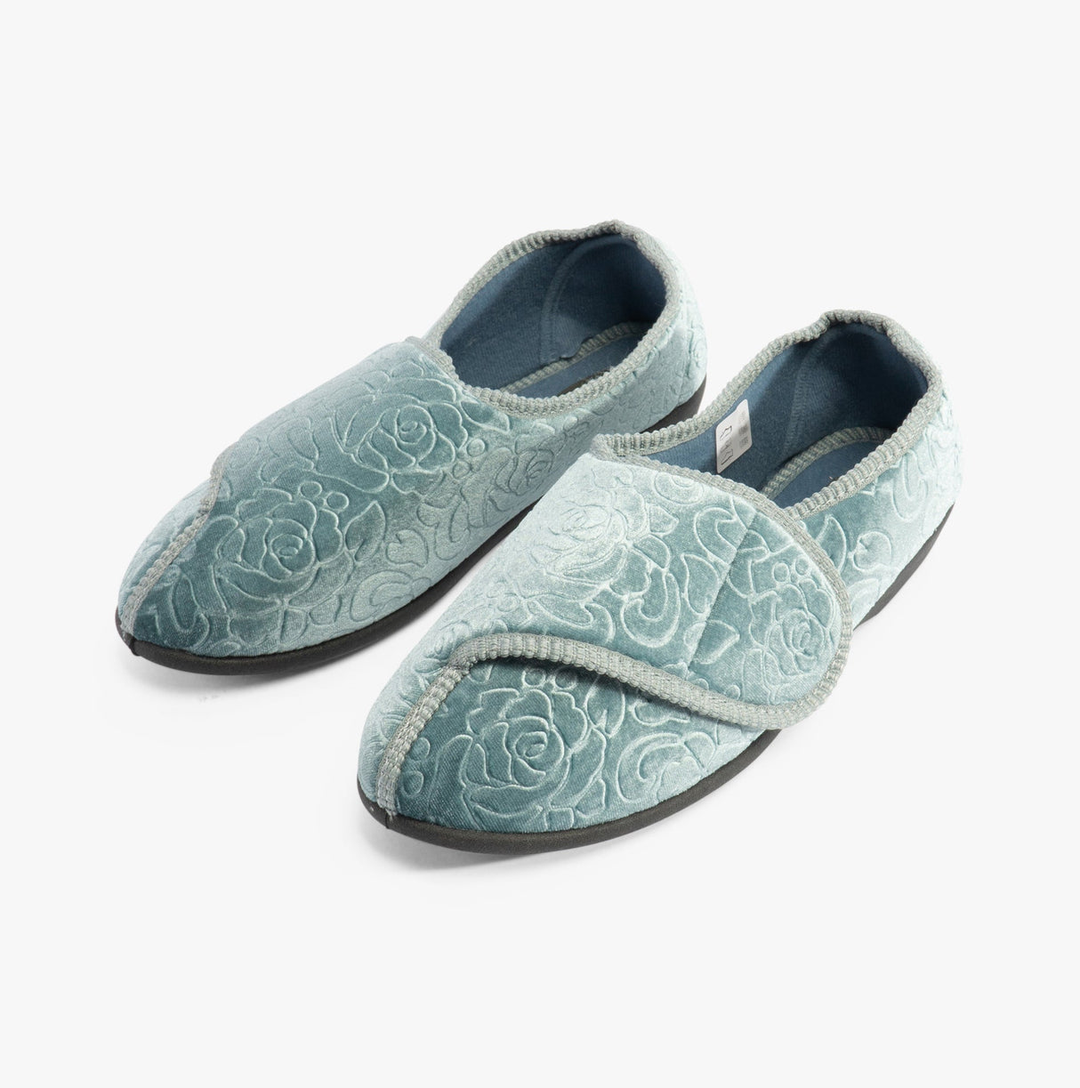 Jo & Joe DOREEN Womens Touch Fasten Slippers Teal