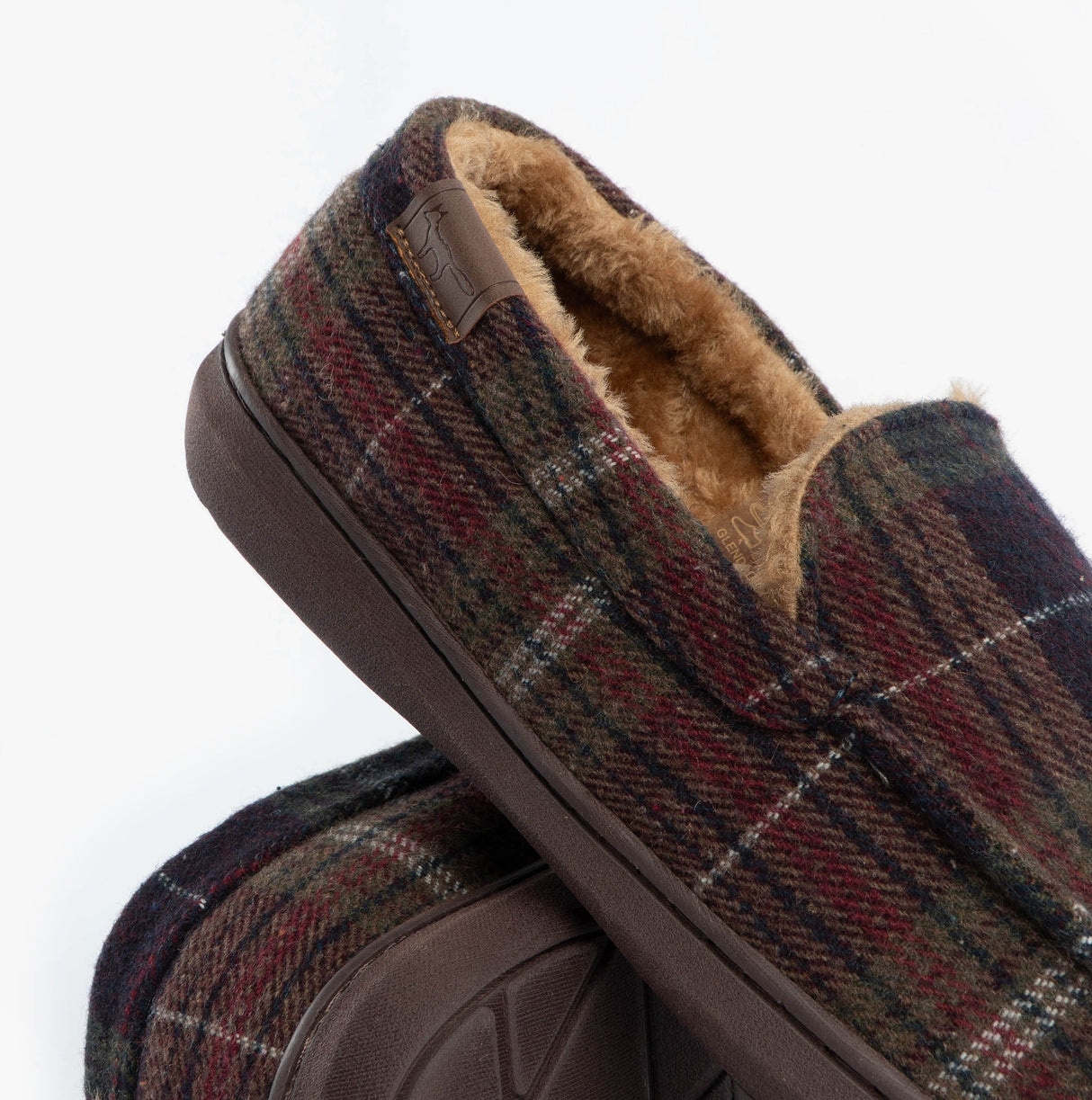 Jo & Joe GLENDALE Mens Moccasin Slippers Brown