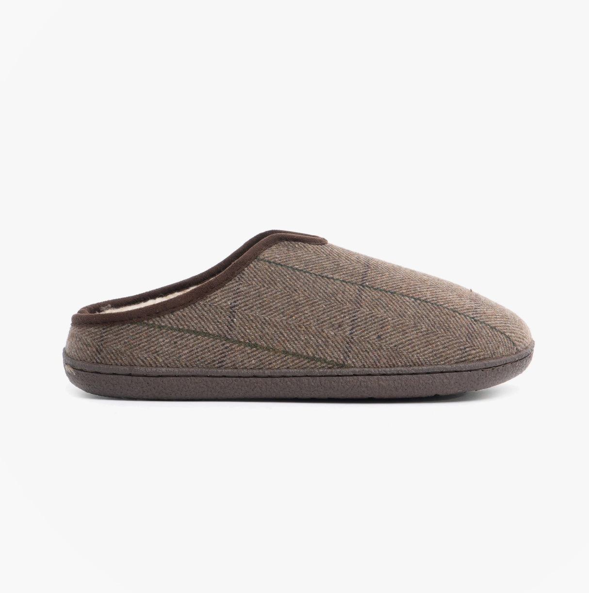 Jo & Joe HAMISH Mens Mule Slippers Dark Brown