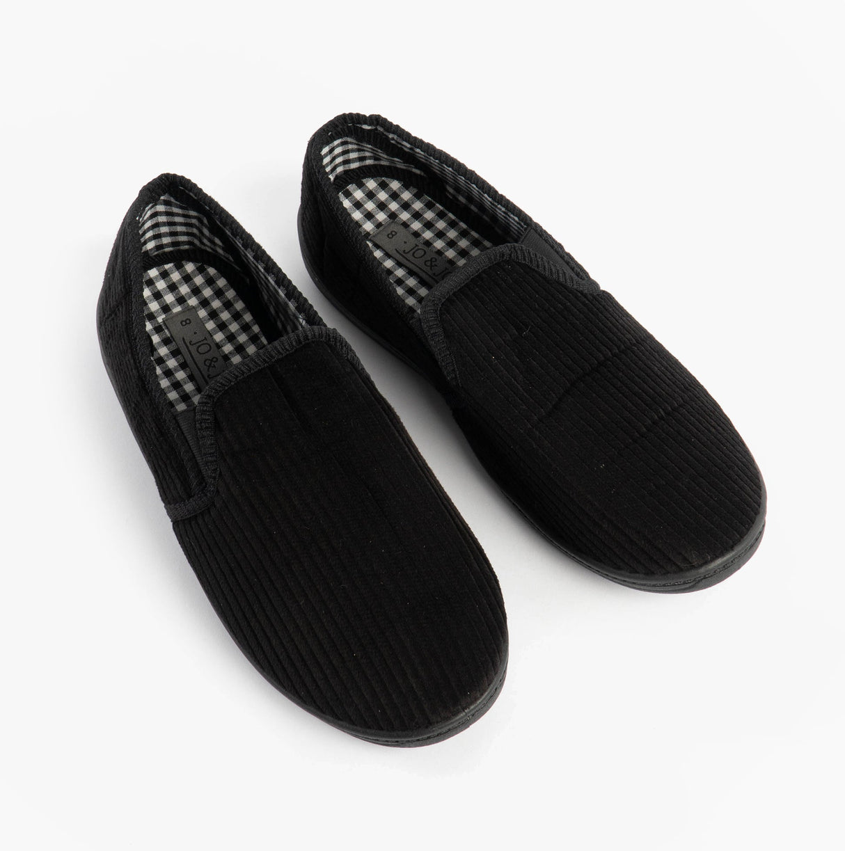 Jo & Joe HARRY Mens Full Slippers Black