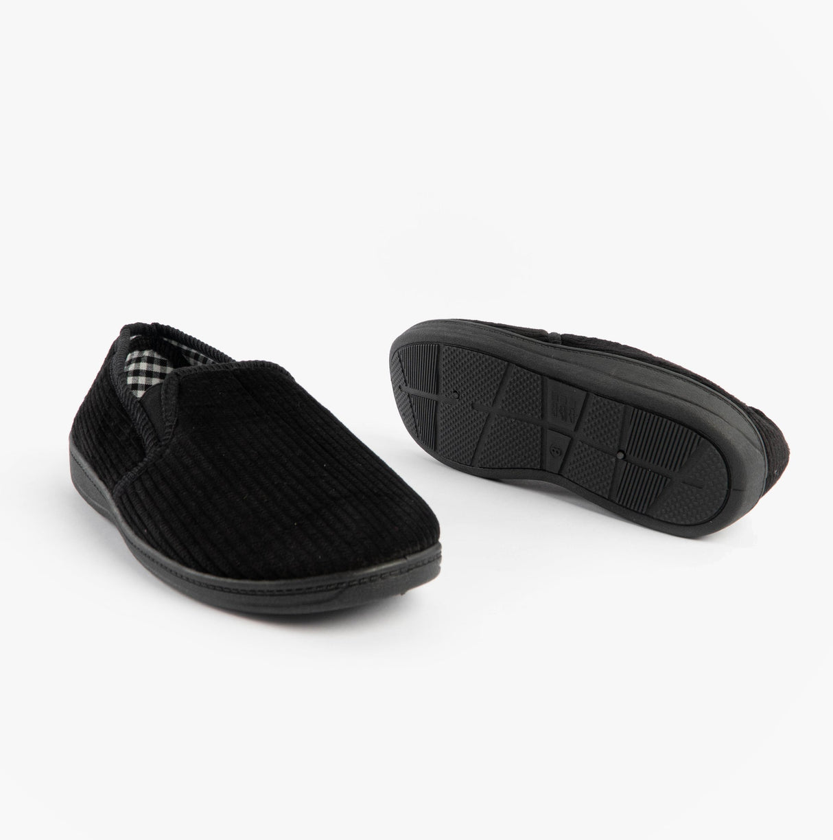 Jo & Joe HARRY Mens Full Slippers Black