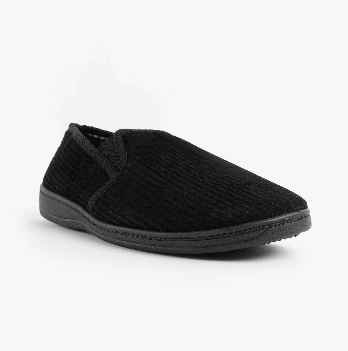 Jo & Joe HARRY Mens Full Slippers Black