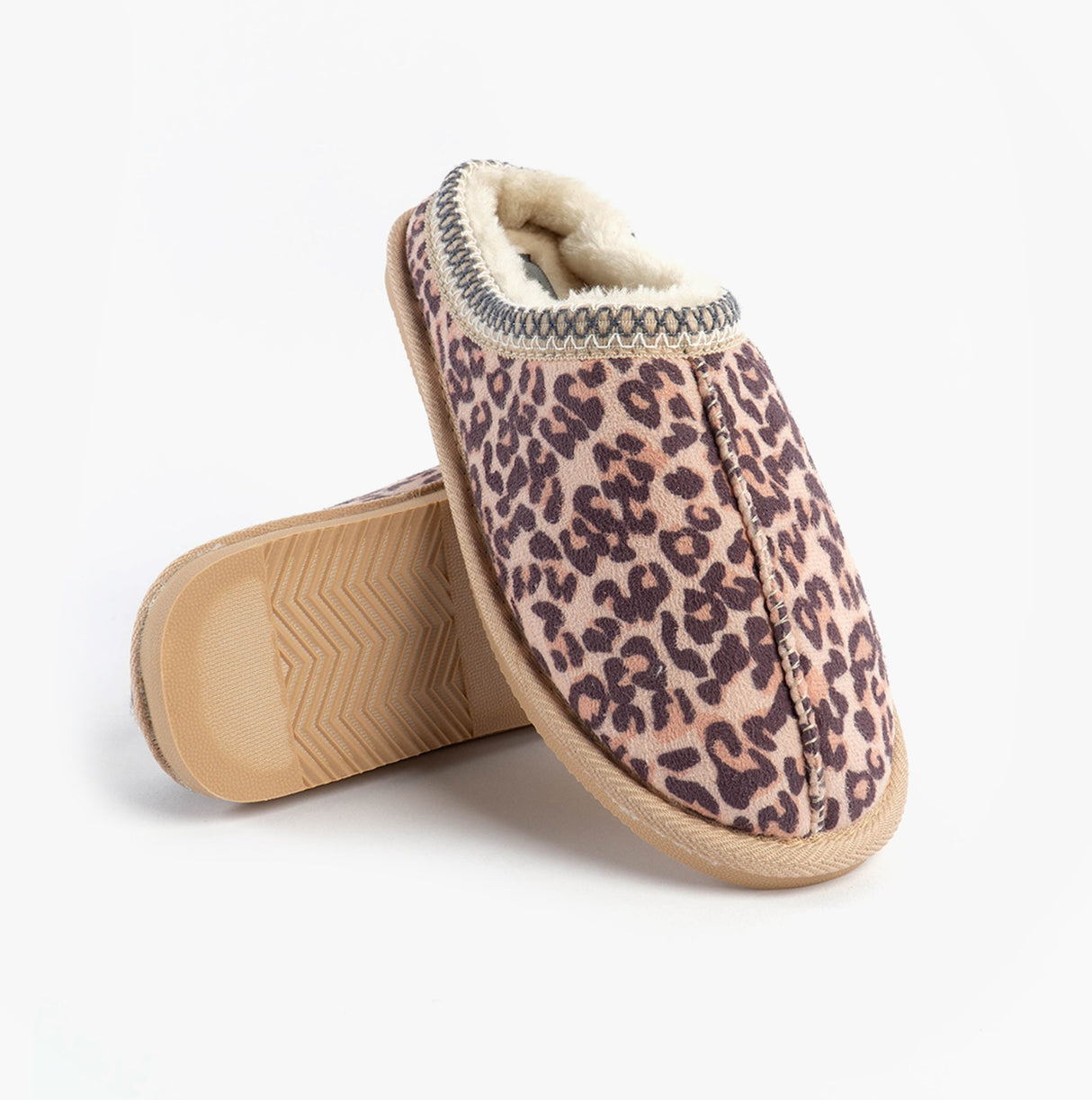 Jo & Joe KOALA Womens Mule Slippers Leopard
