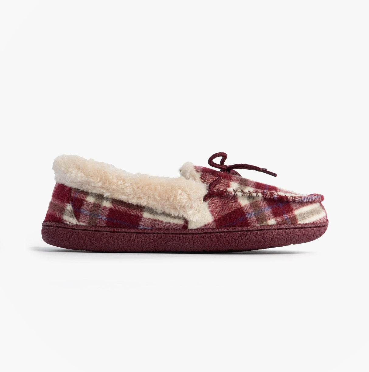 Jo & Joe PEMBROKE Womens Moccasin Slippers Cherry