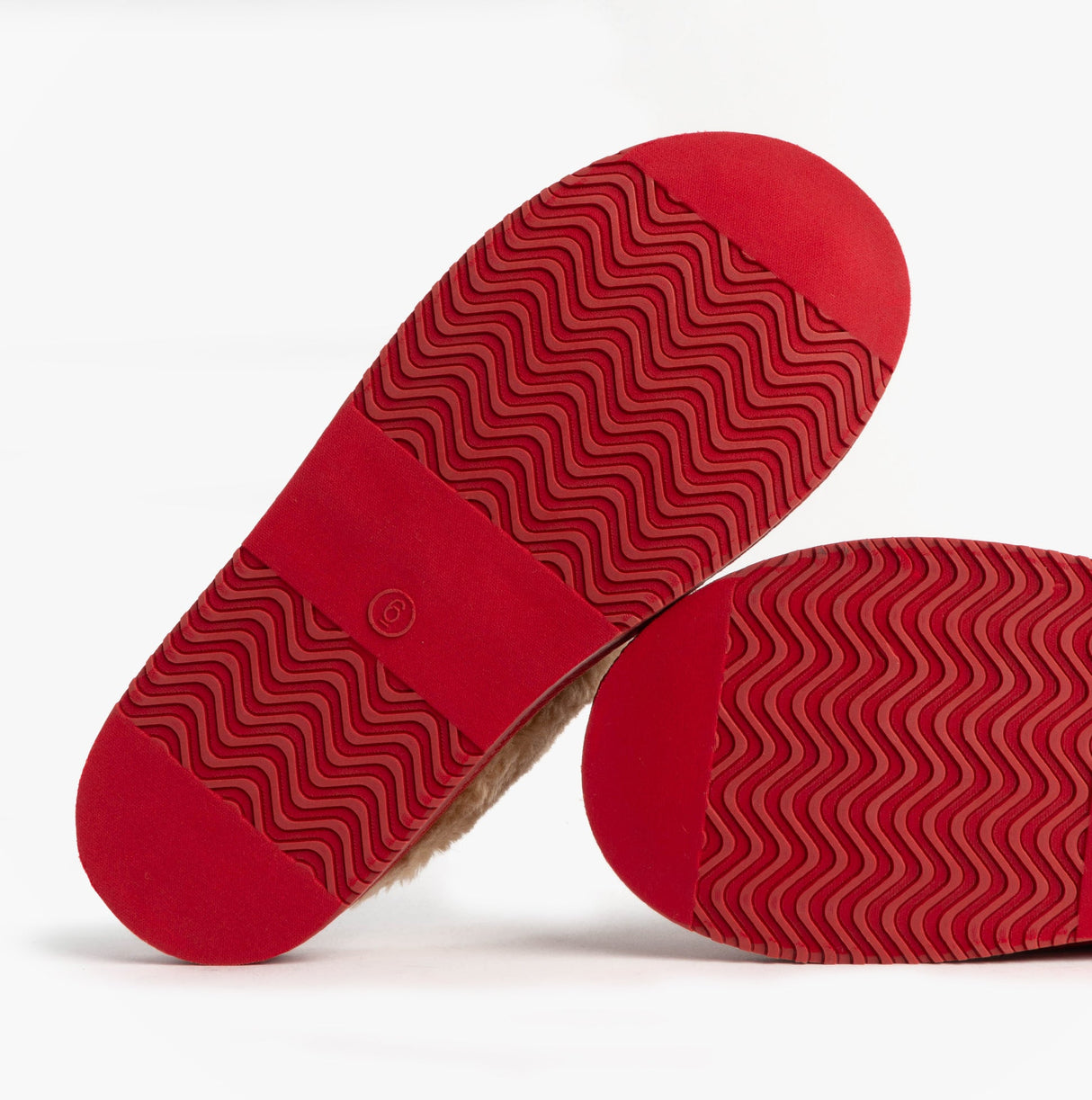 Jo & Joe SHETLAND Womens Mule Slippers Festive Red