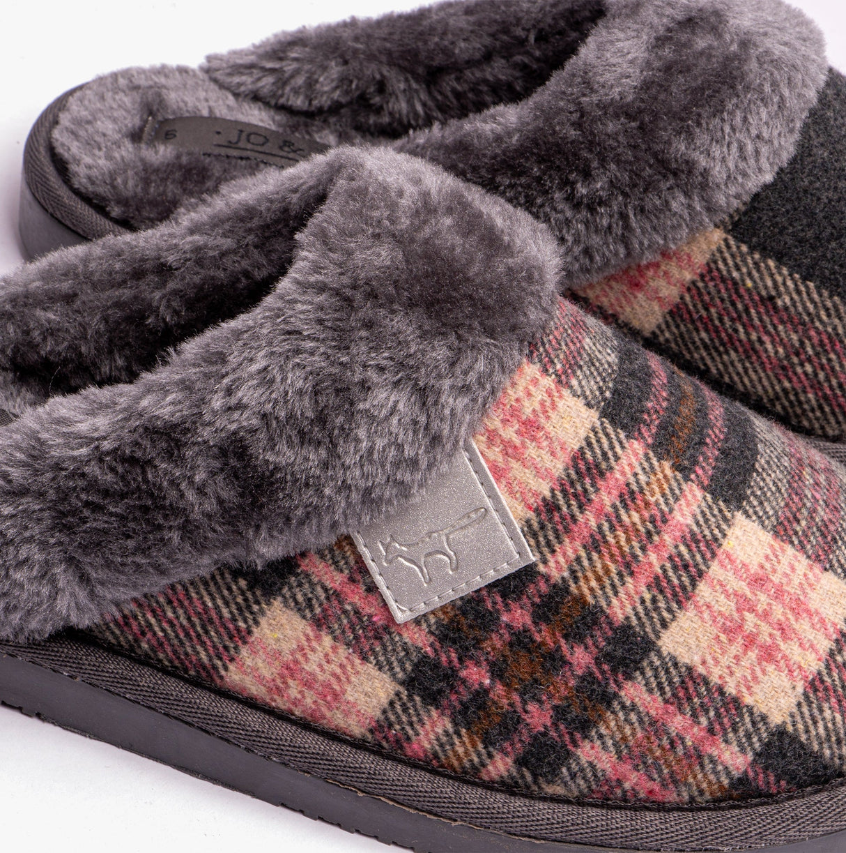 Jo & Joe SHETLAND Womens Slippers Pebble Grey