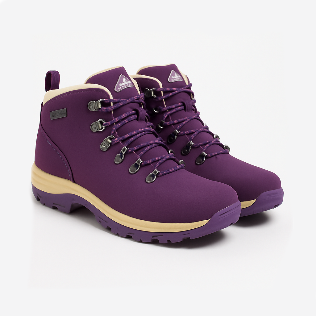 Johnscliffe TREK Womens Waterproof Hiking Boots Purple