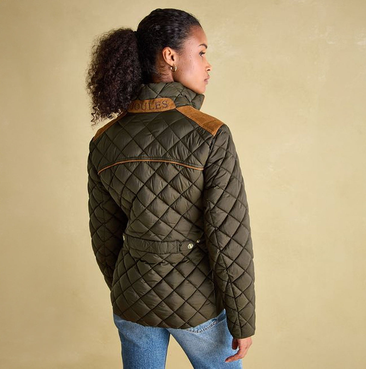 Joules BRAEMAR LUXE Womens Quilted Jacket Green