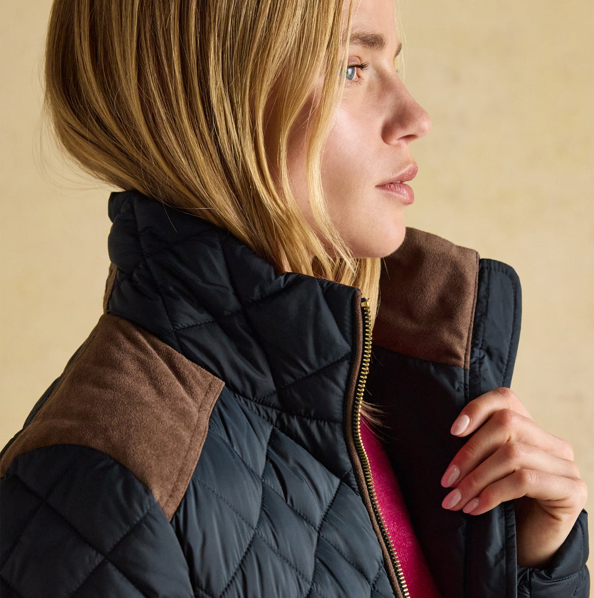 Joules BRAEMAR LUXE Womens Quilted Jacket Navy