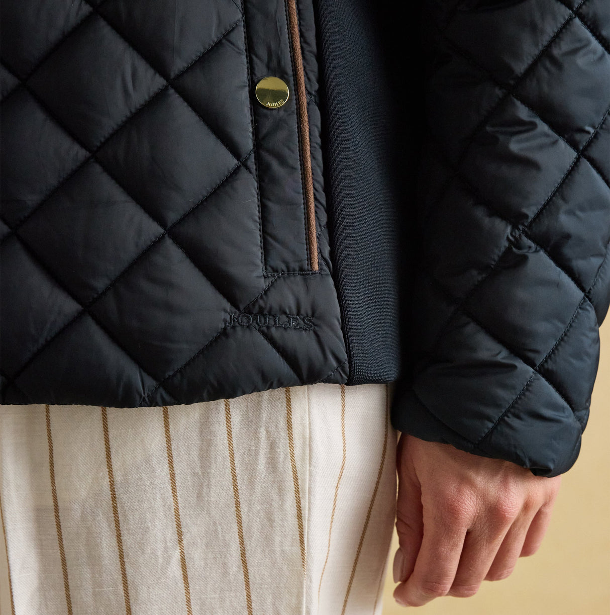 Joules BRAEMAR LUXE Womens Quilted Jacket Navy