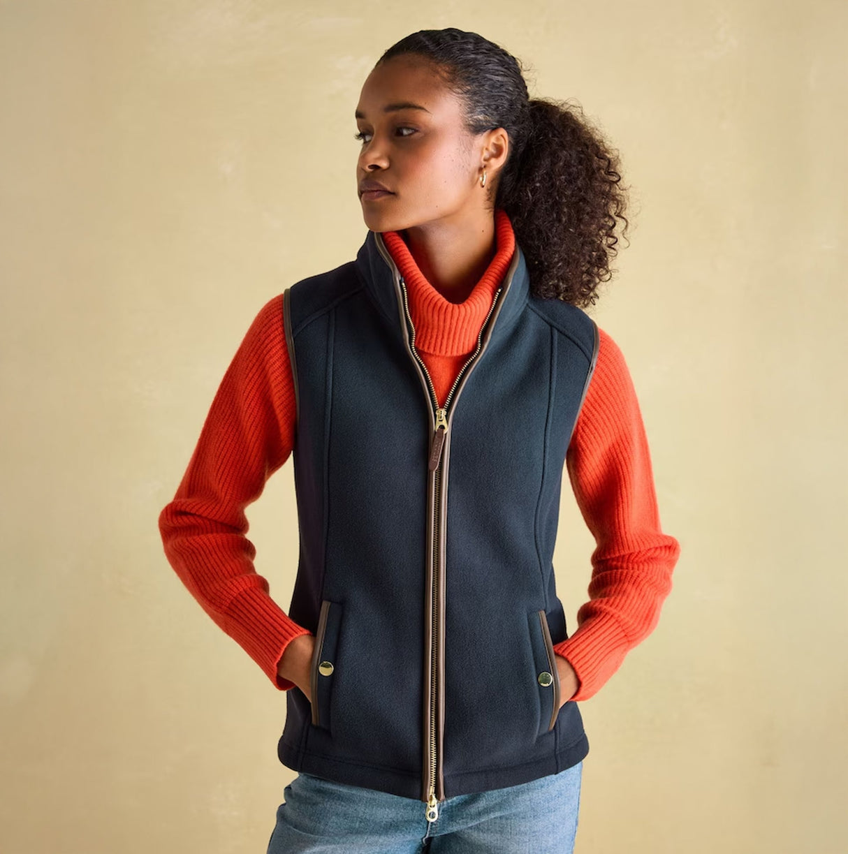 Joules FAIRBOURNE Womens Gilet Navy