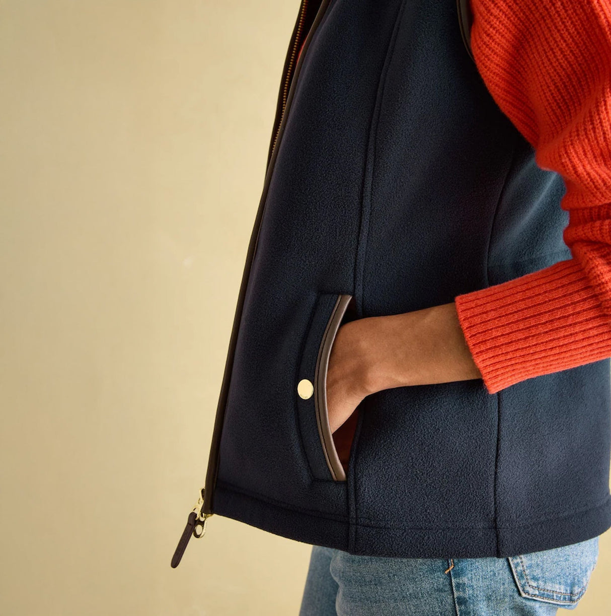 Joules FAIRBOURNE Womens Gilet Navy