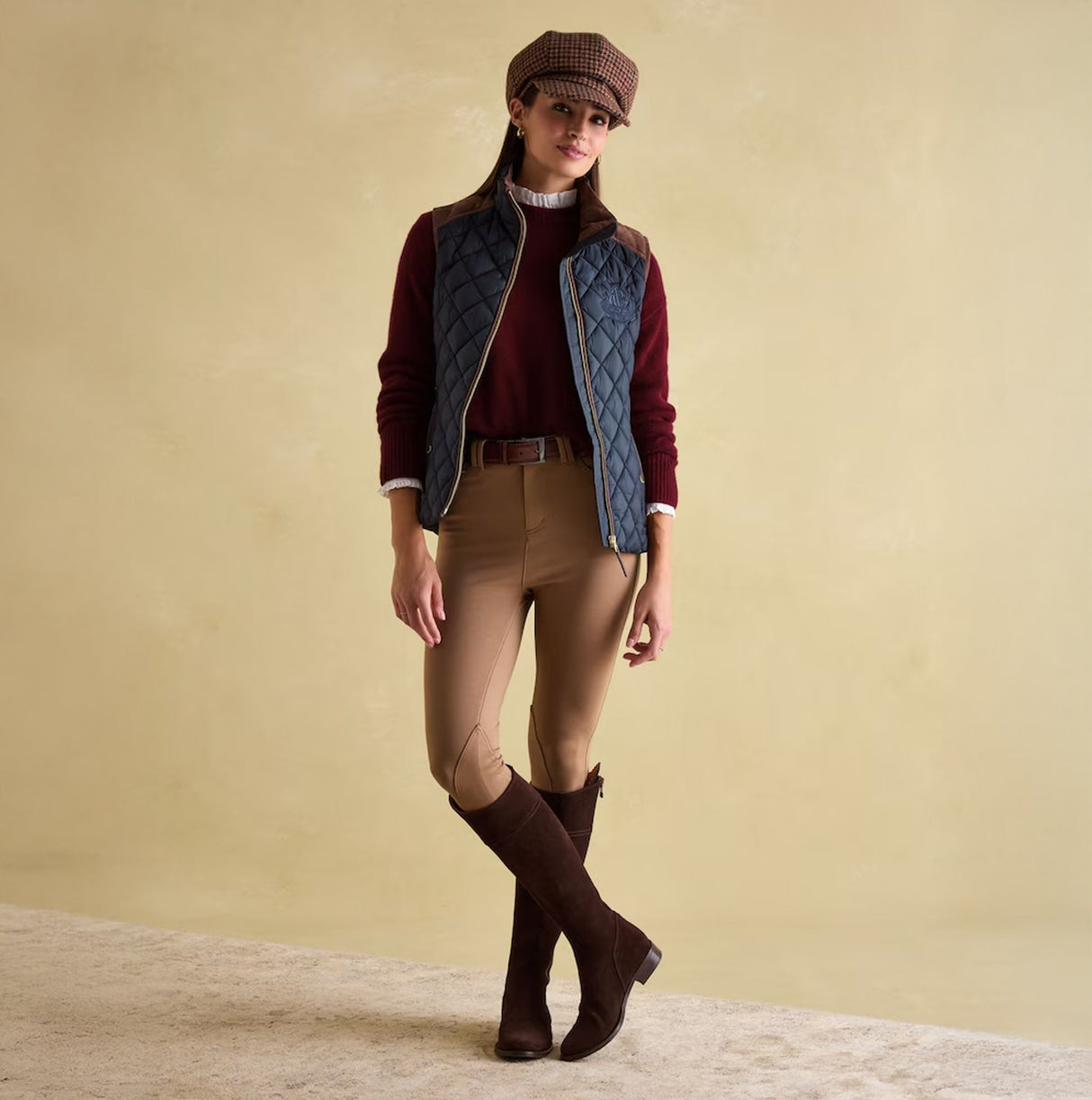 Joules BRAEMAR LUXE Womens Quilted Gilet Navy