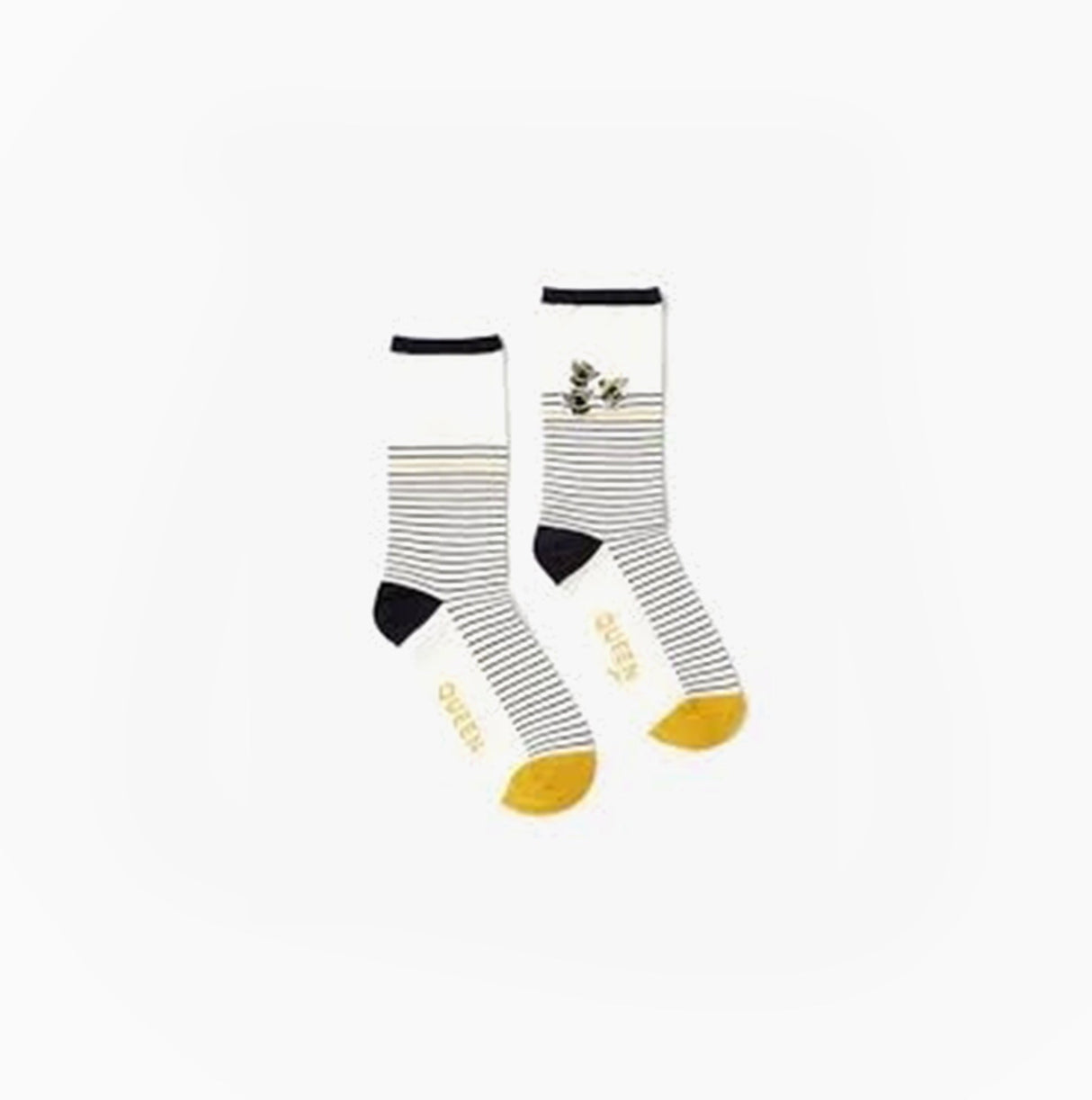 Joules EXCELLENT EVERYDAY SINGLE Womens Socks Beestripe: UK 4-8