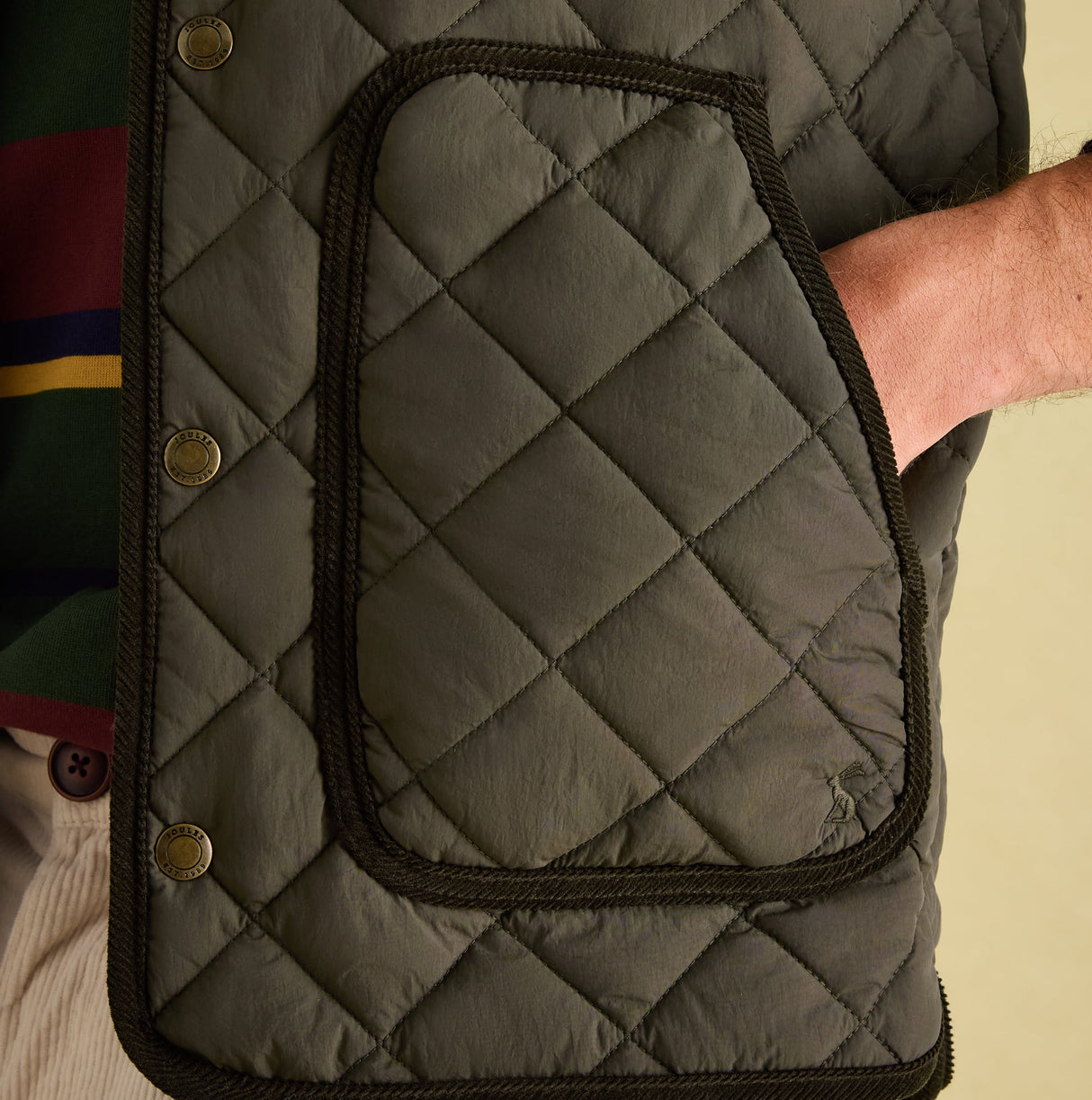 Joules GIBSON Mens Gilet Green