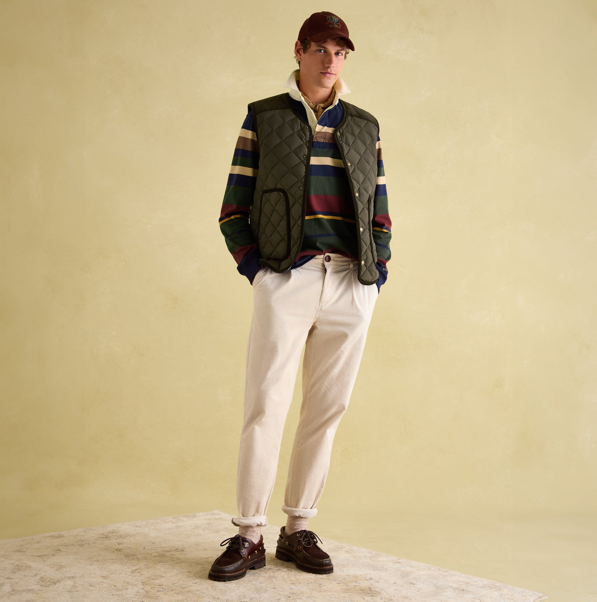 Joules GIBSON Mens Gilet Green