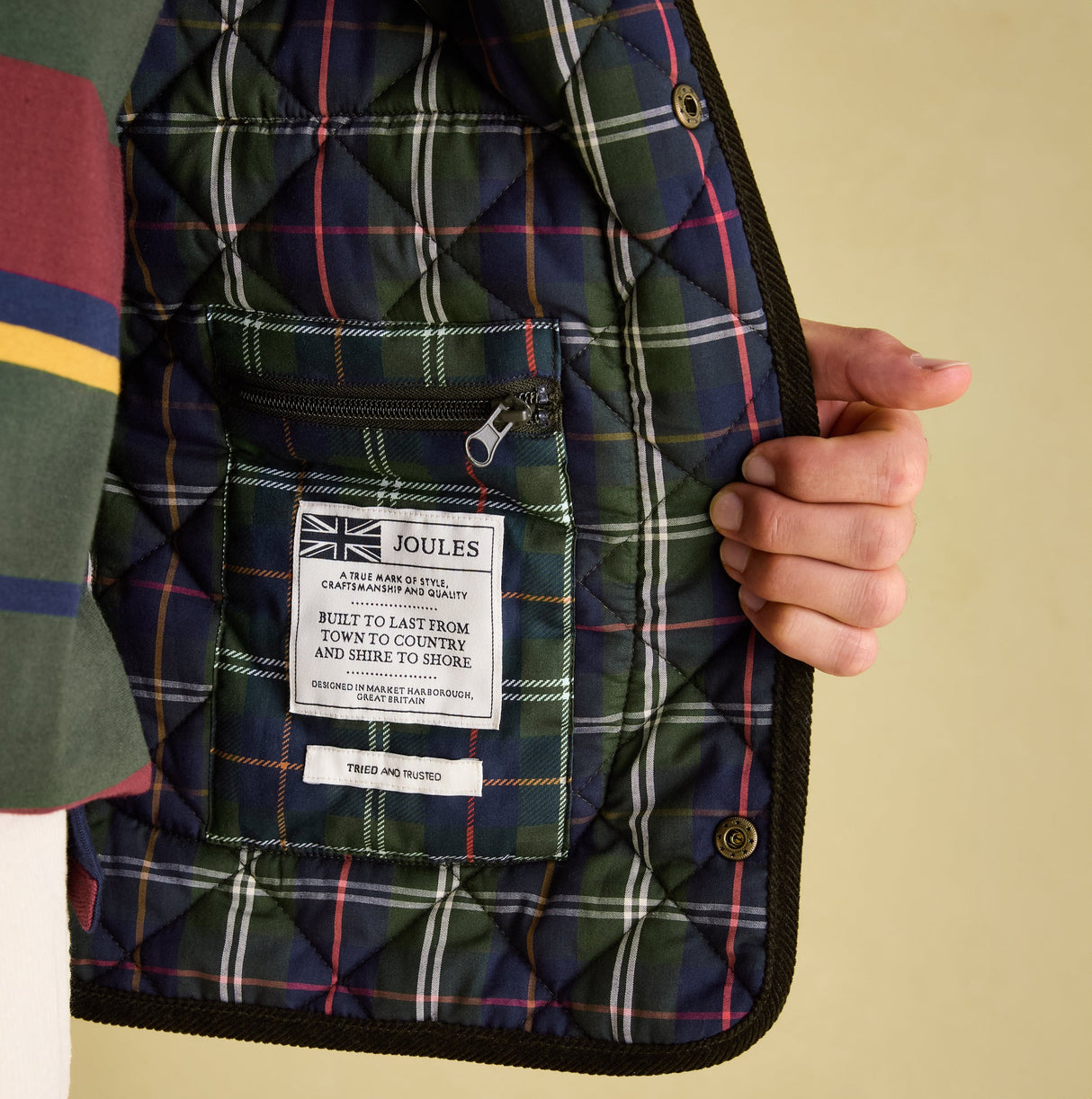 Joules GIBSON Mens Gilet Green