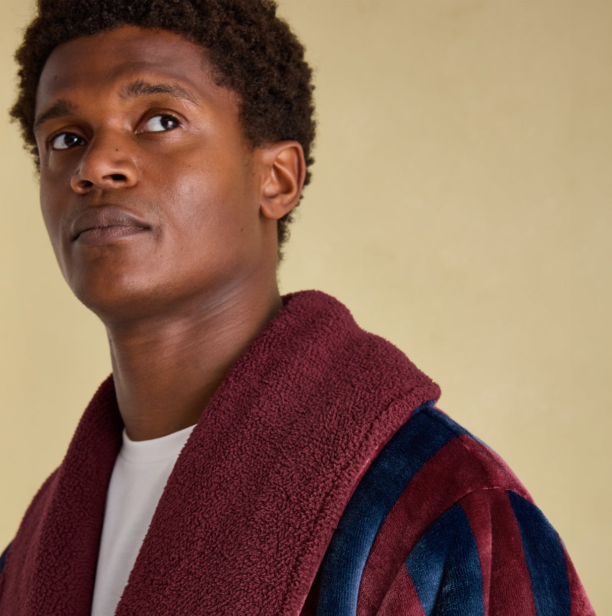 Joules MONTAGUE Mens Night Gown Navy Port Stripe