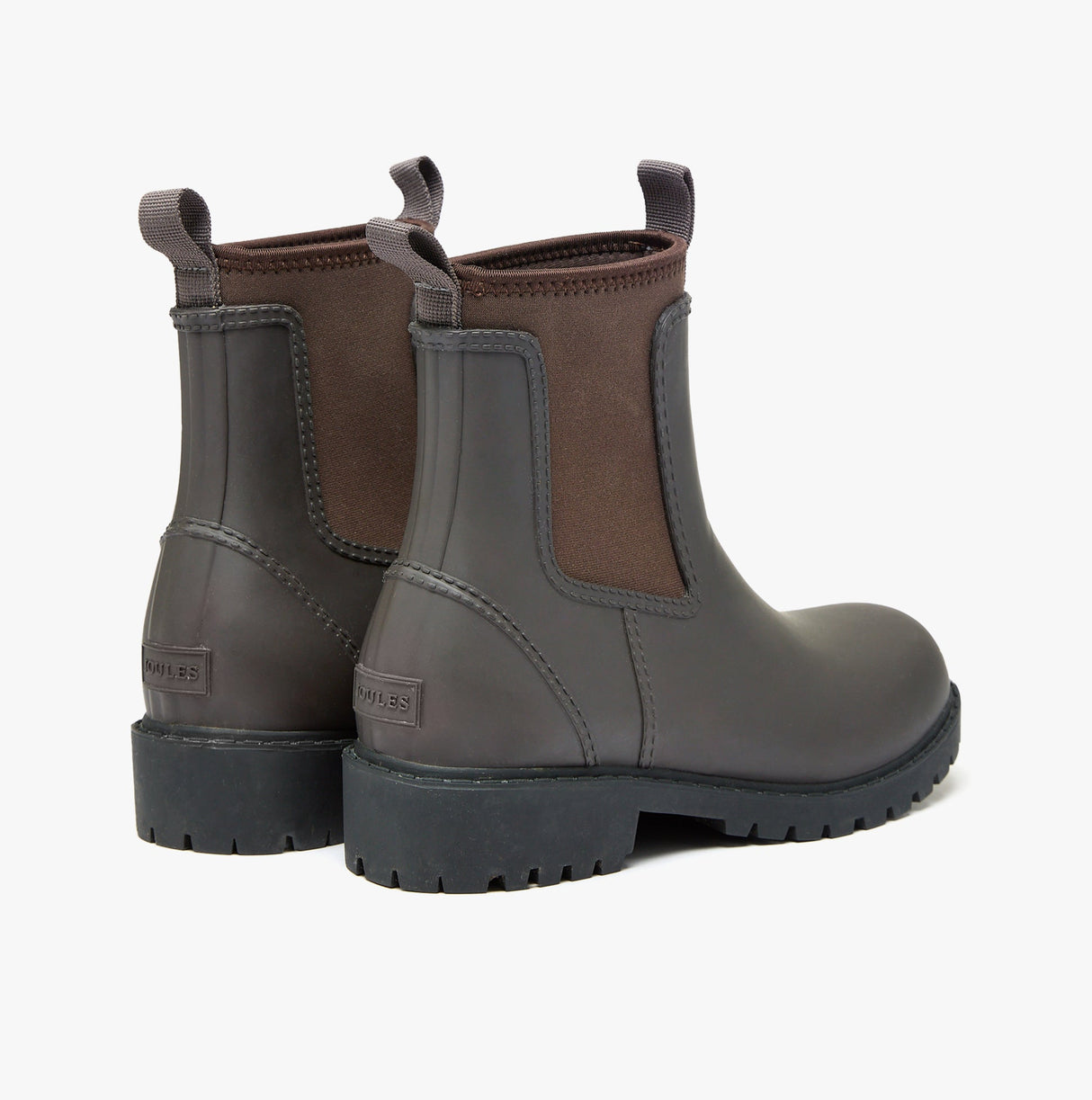 Joules OAKFIELD Womens Neoprene Lined Wellies Chocolate Brown