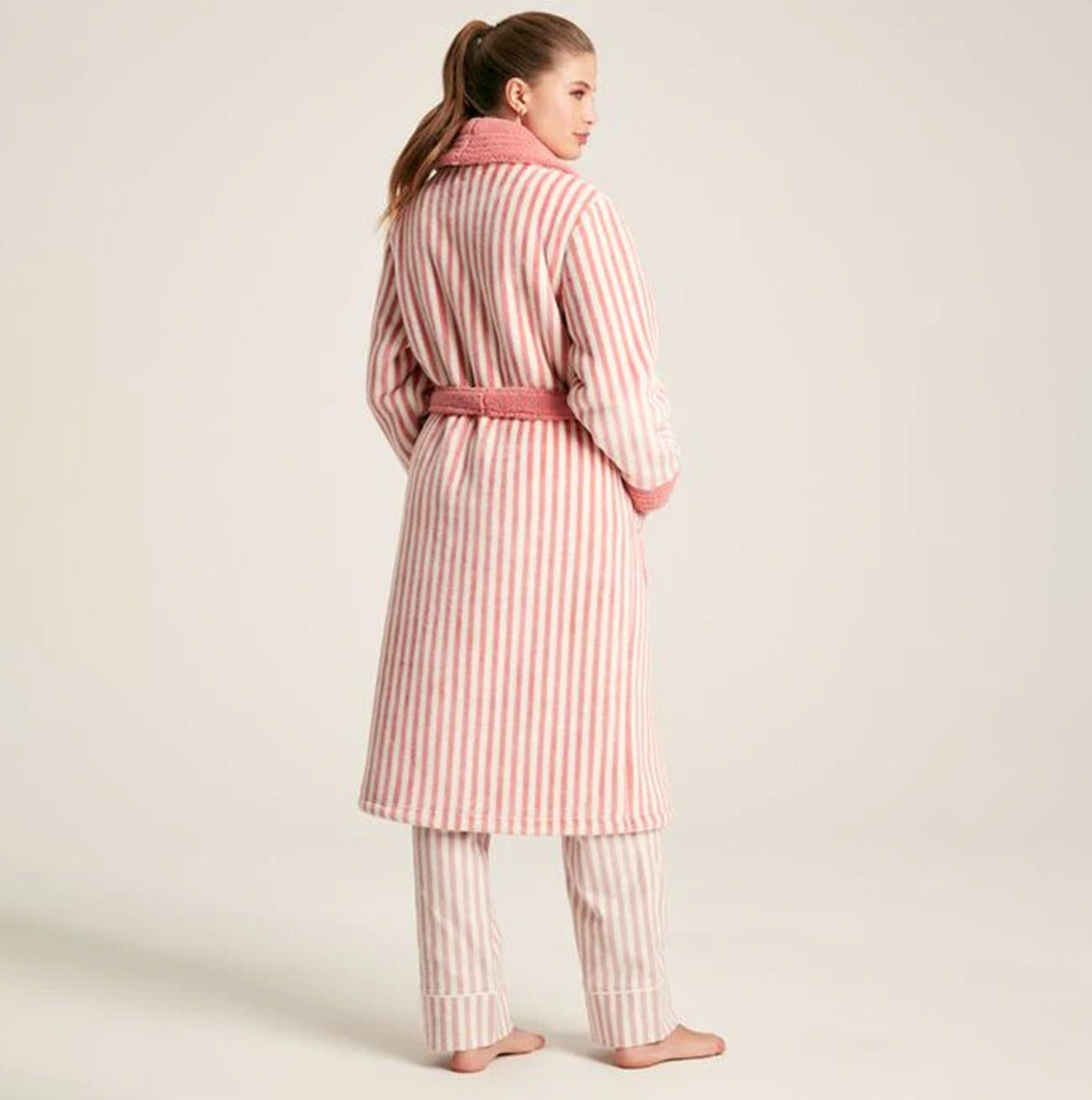 Joules MATILDA Womens Night Gown Pink Stripe