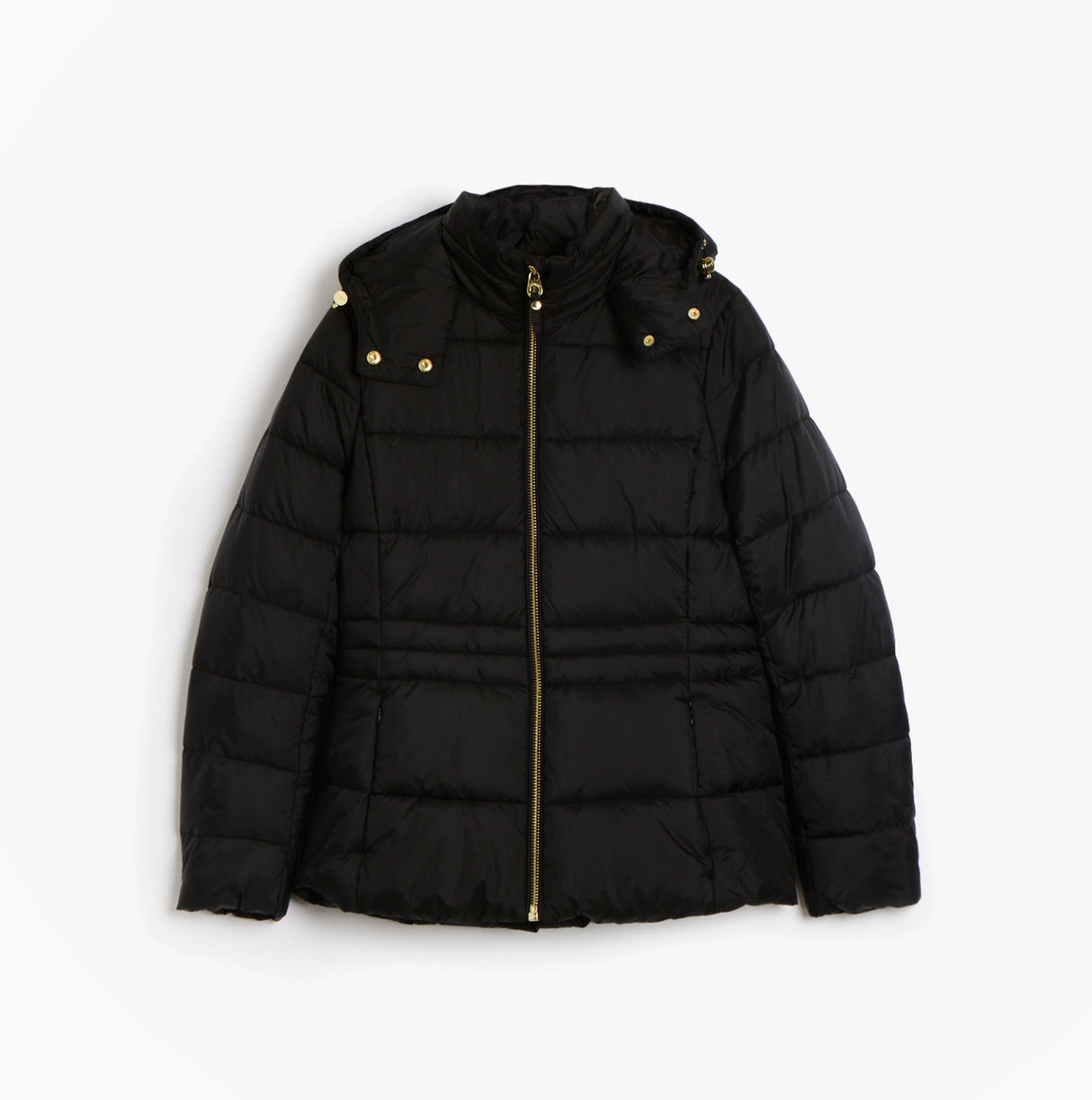 Joules HADLOW Womens Showerproof Padded Coat with Hood Black