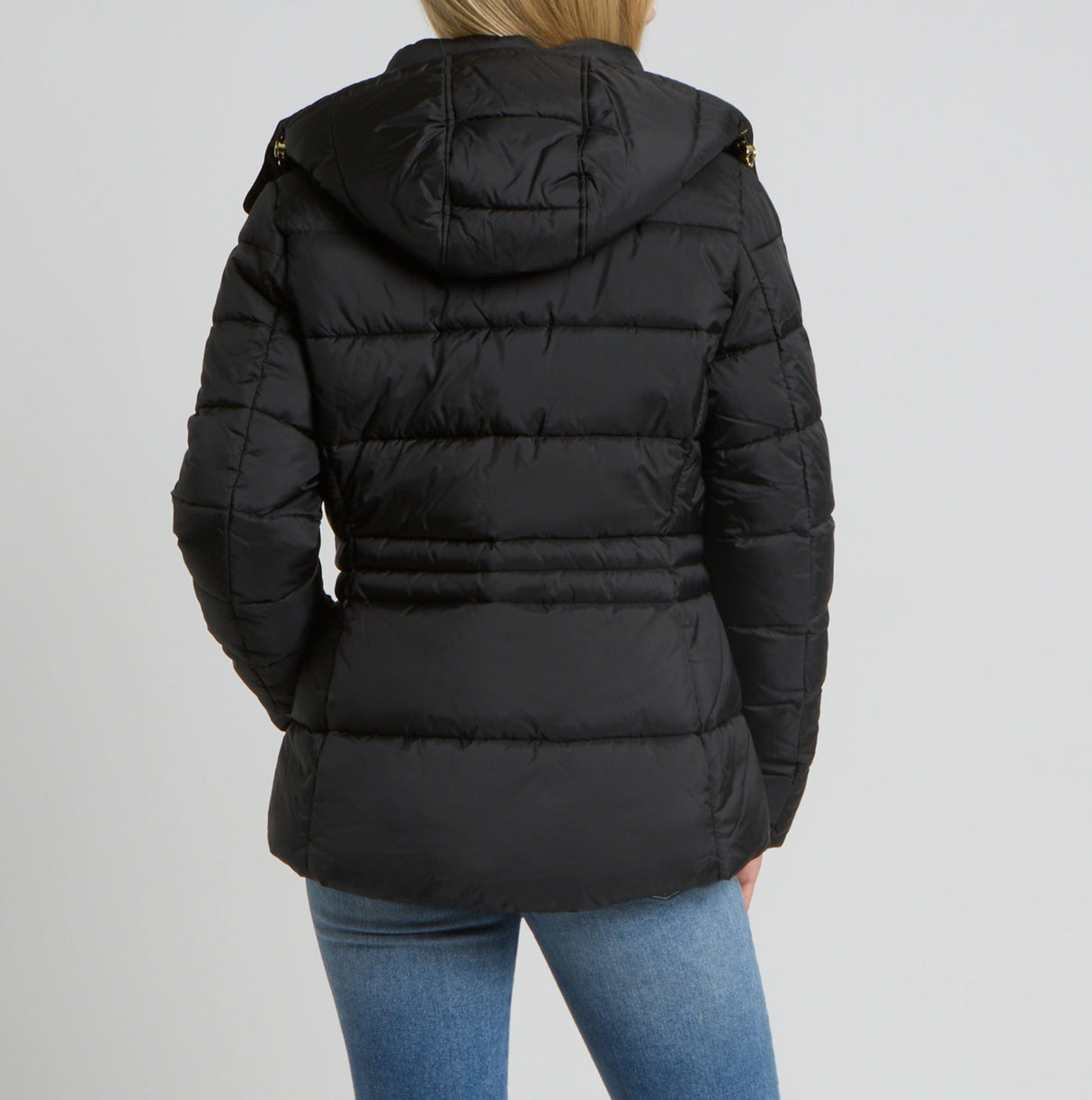 Joules HADLOW Womens Showerproof Padded Coat with Hood Black
