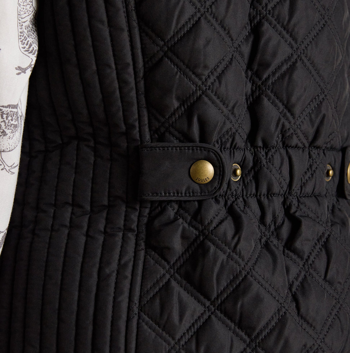 Joules MINX Womens Showerproof Quilted Gilet Black