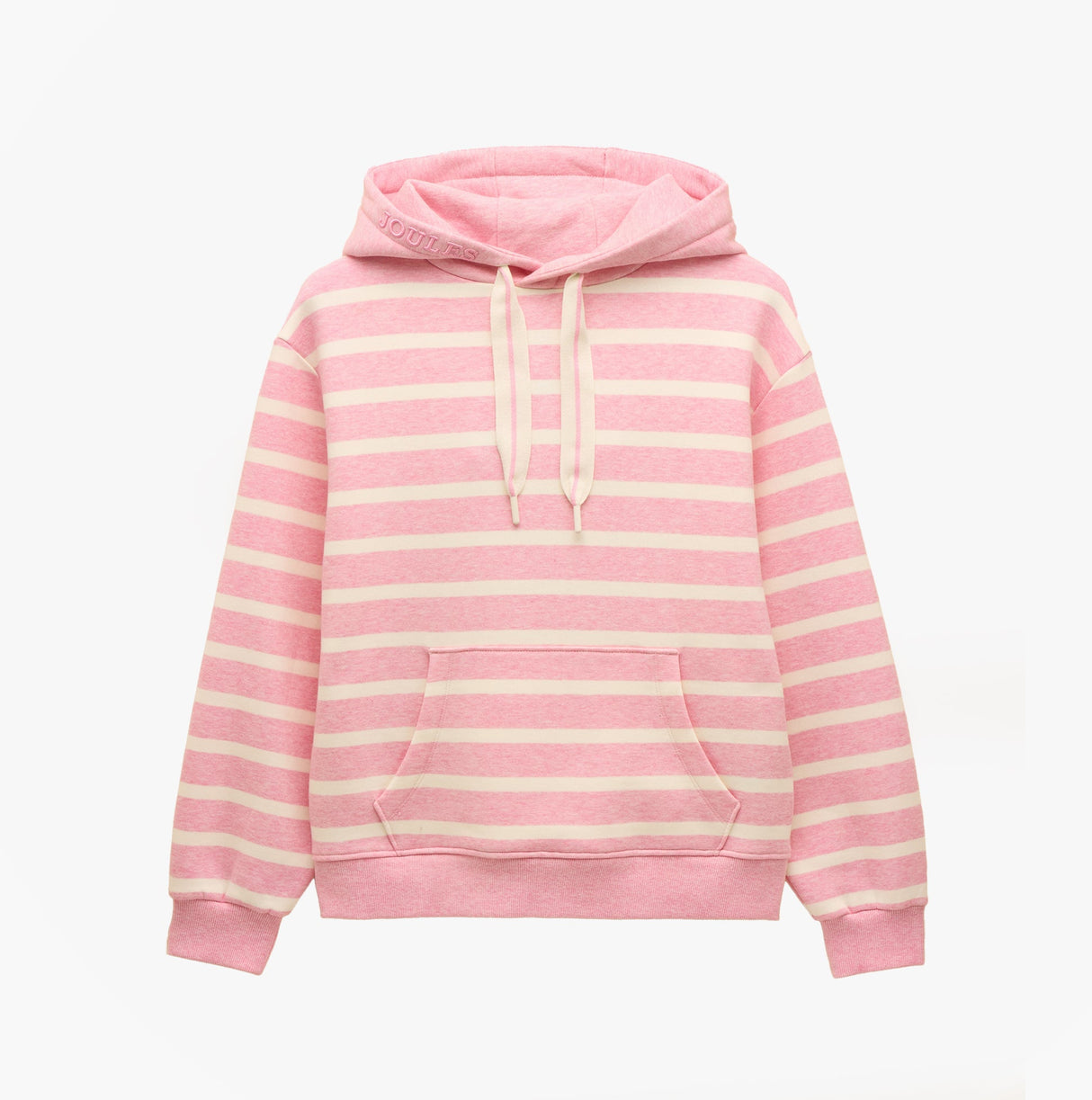 Joules MILBOURNE Womens Hoodie Pink/White Stripe