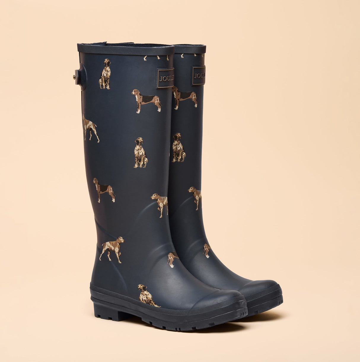 Joules WELLY PRINT Womens Wellington Boots Navy