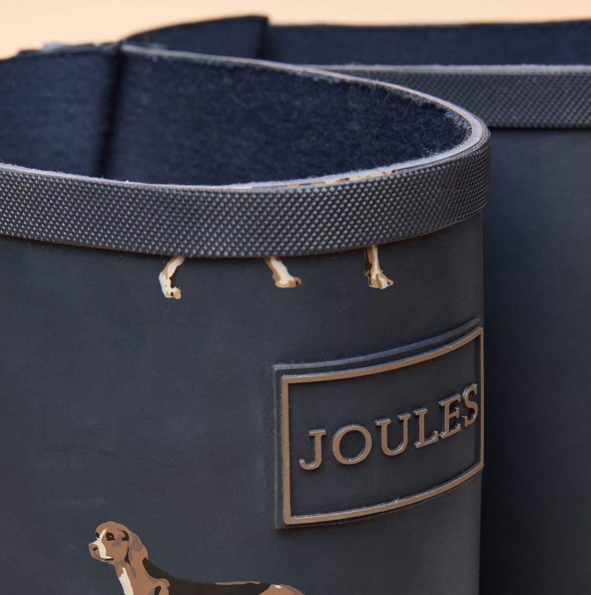 Joules WELLY PRINT Womens Wellington Boots Navy