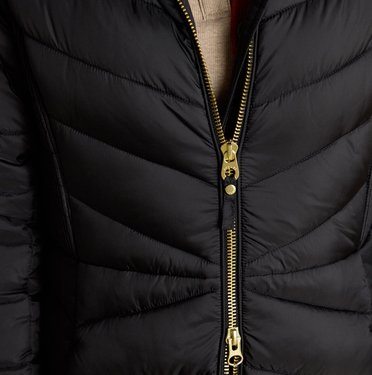 Joules PEMBURY Womens Showerproof Longline Padded Coat with Hood Black