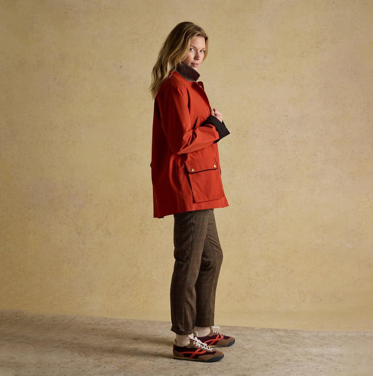 Joules KATHERINE Waterproof Heritage Coat Burnt Orange