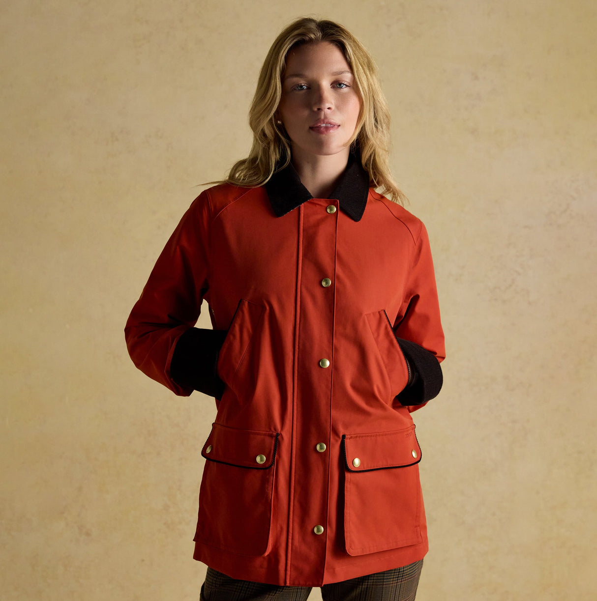 Joules KATHERINE Waterproof Heritage Coat Burnt Orange