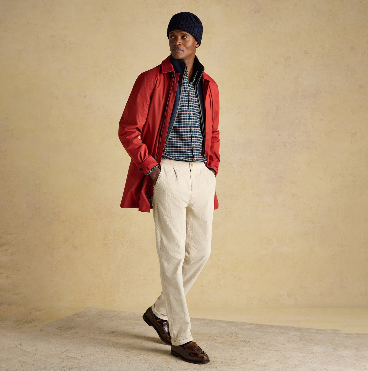 Joules HAMMOND Mens Beanie Navy