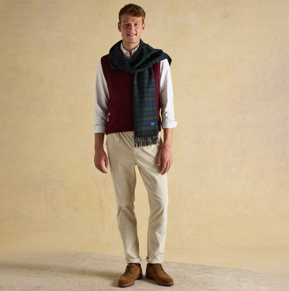 Joules LANGTREE Mens Scarf Navy