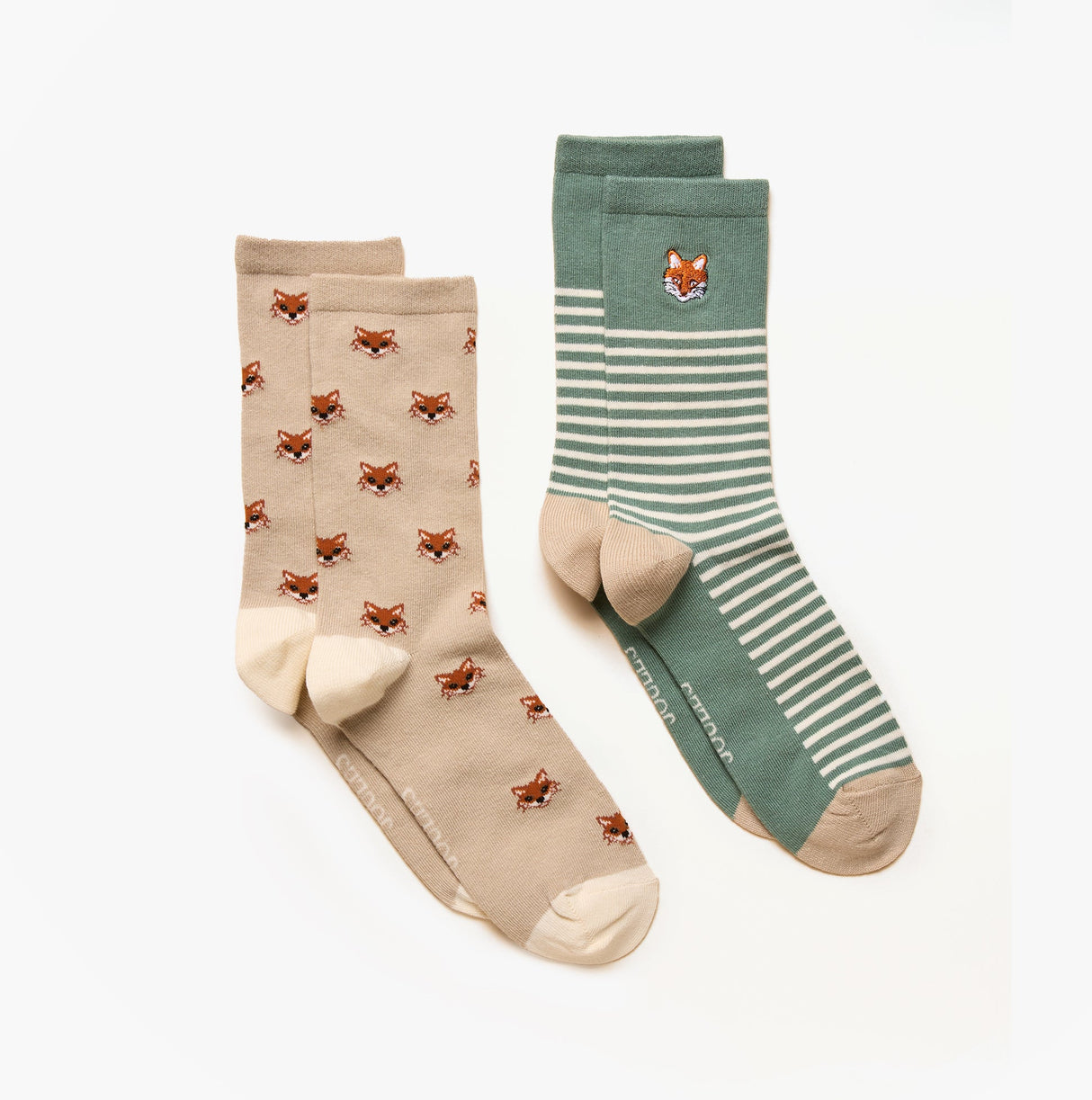 Joules EVERYDAY Womens Socks Khaki/Stone