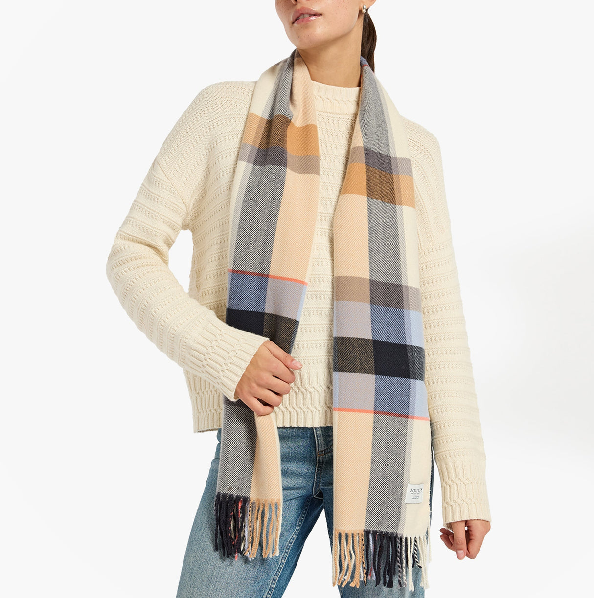 Joules LANGTREE Womens Winter Cream/Blue