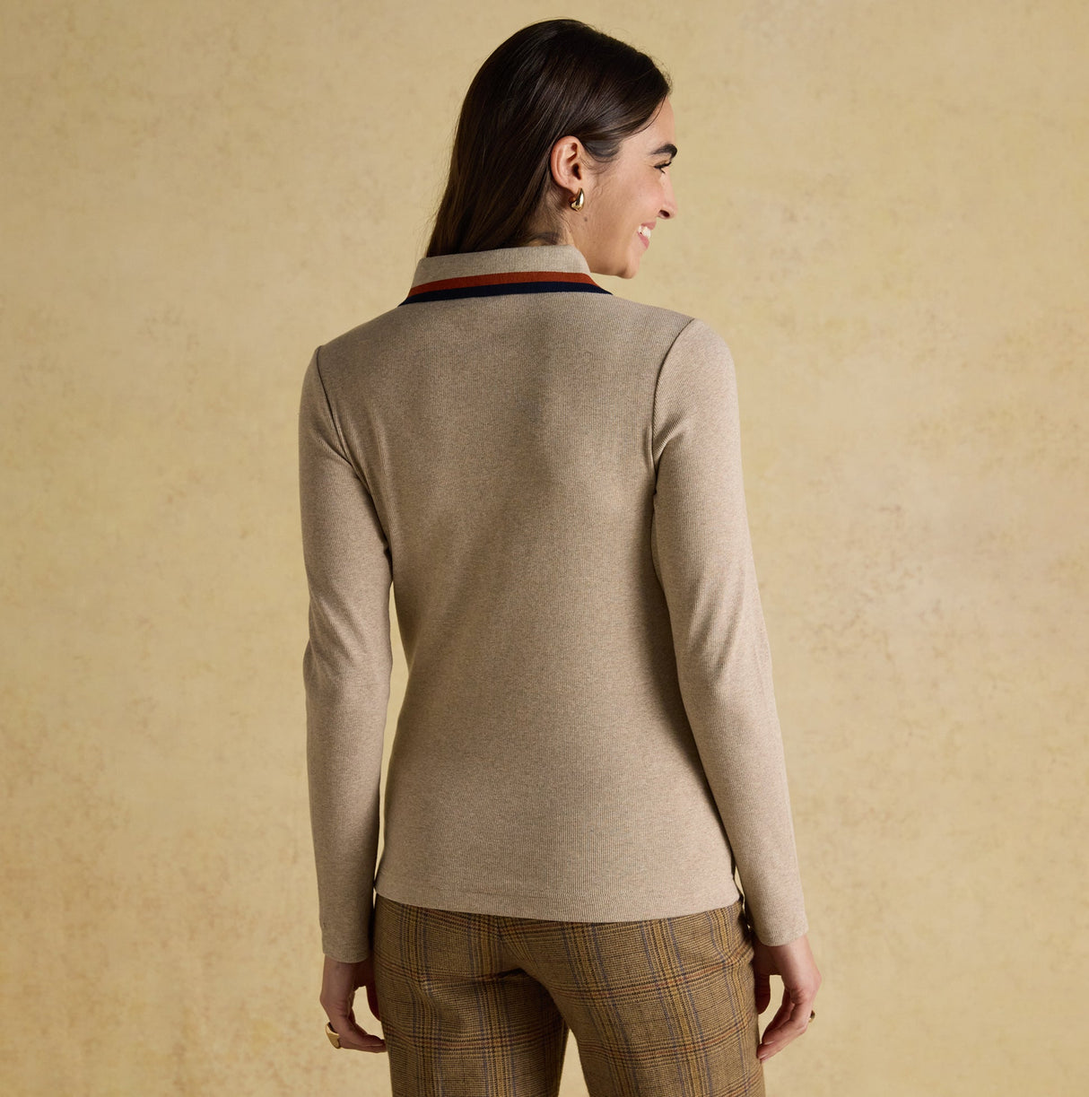 Joules FAIRFIELD JONTY Womens Polo Shirt Neutral