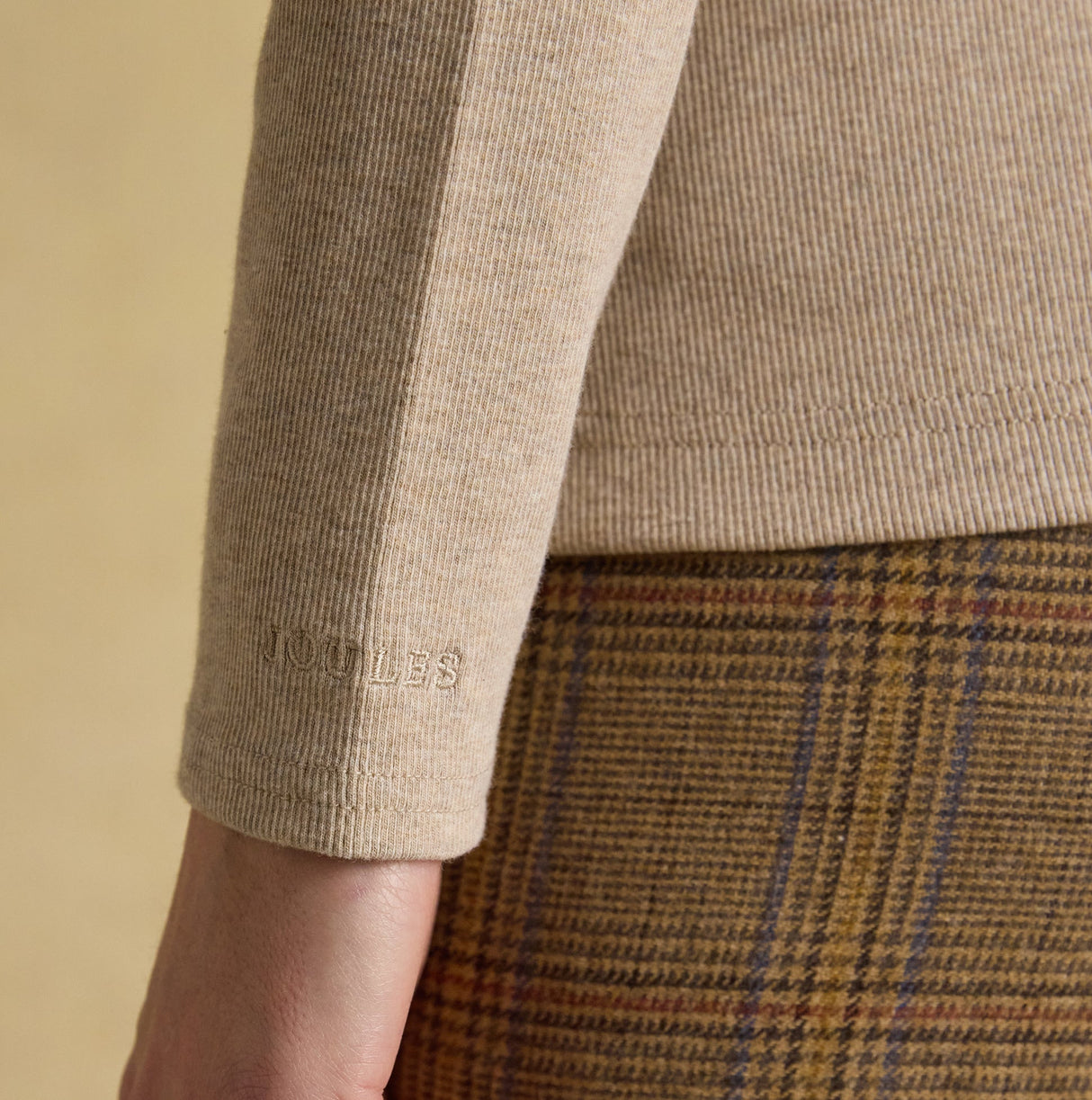 Joules FAIRFIELD JONTY Womens Polo Shirt Neutral