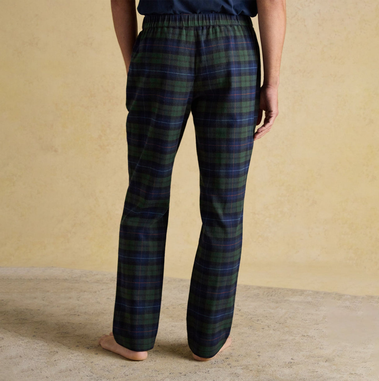 Joules DOZER Mens Pyjama Bottoms Green/Navy