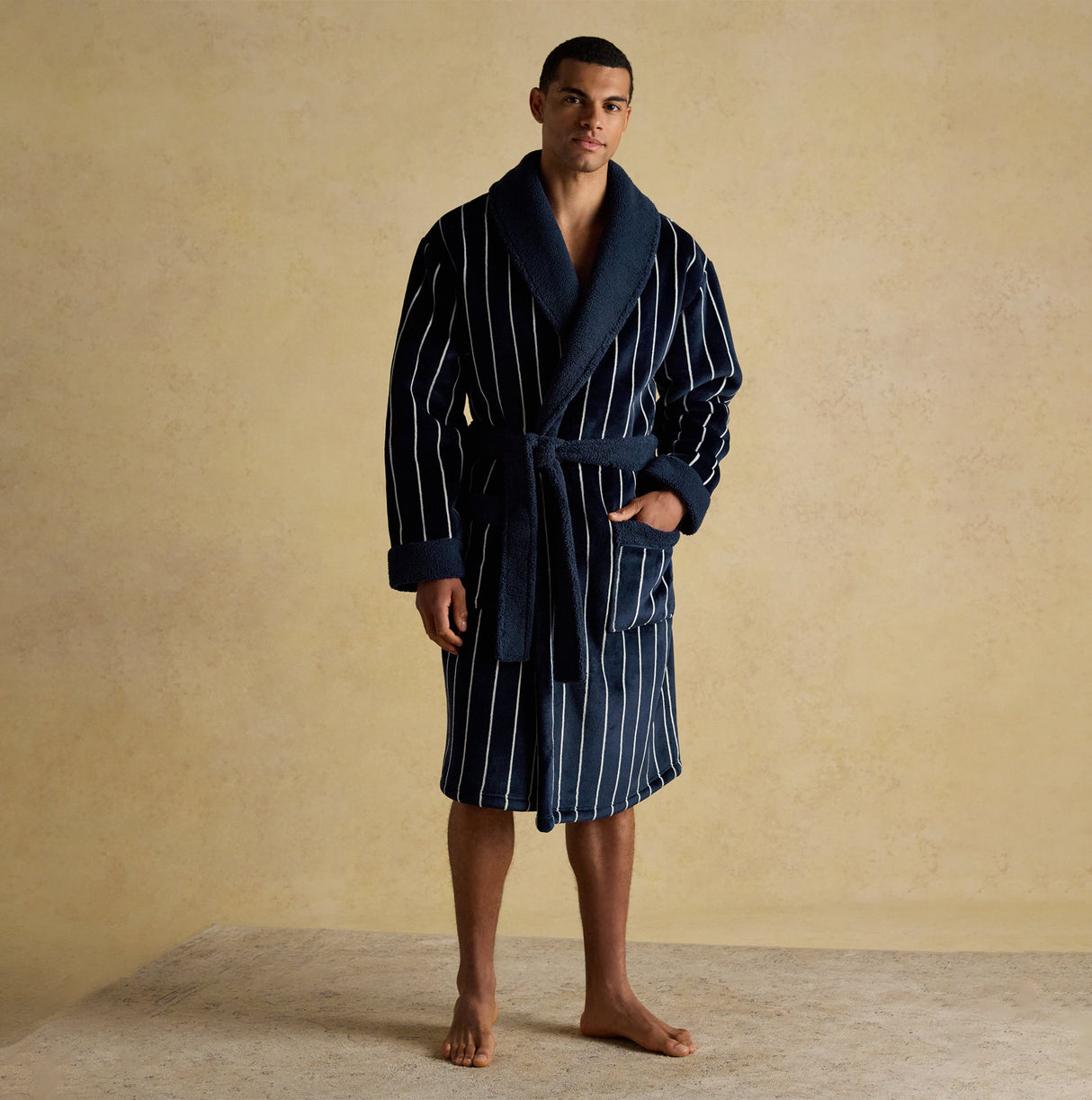 Joules MONTAGUE Mens Robe Navy