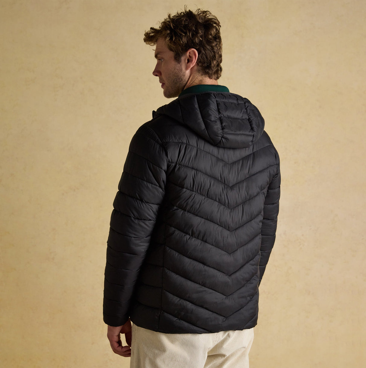 Joules GARRETT Mens Showerproof Padded Jacket Black