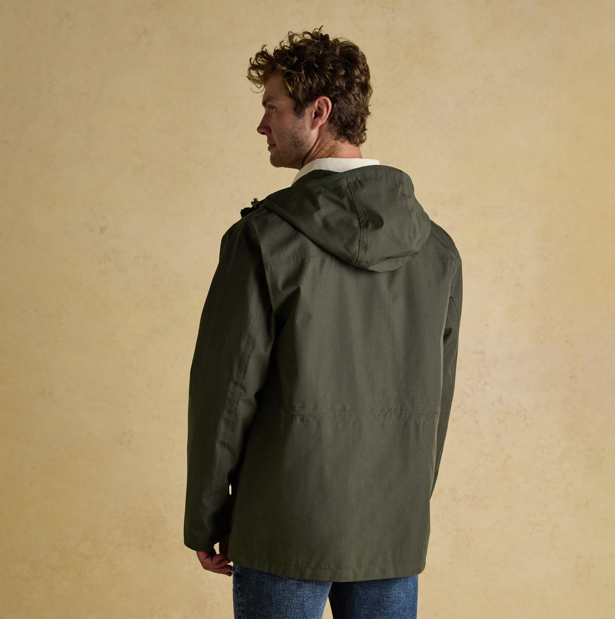 Joules PORTMAN Mens Green Waterproof Raincoat Green