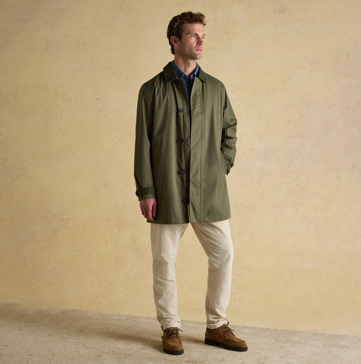 Joules SANDFORD Mens Waterproof Raincoat Green