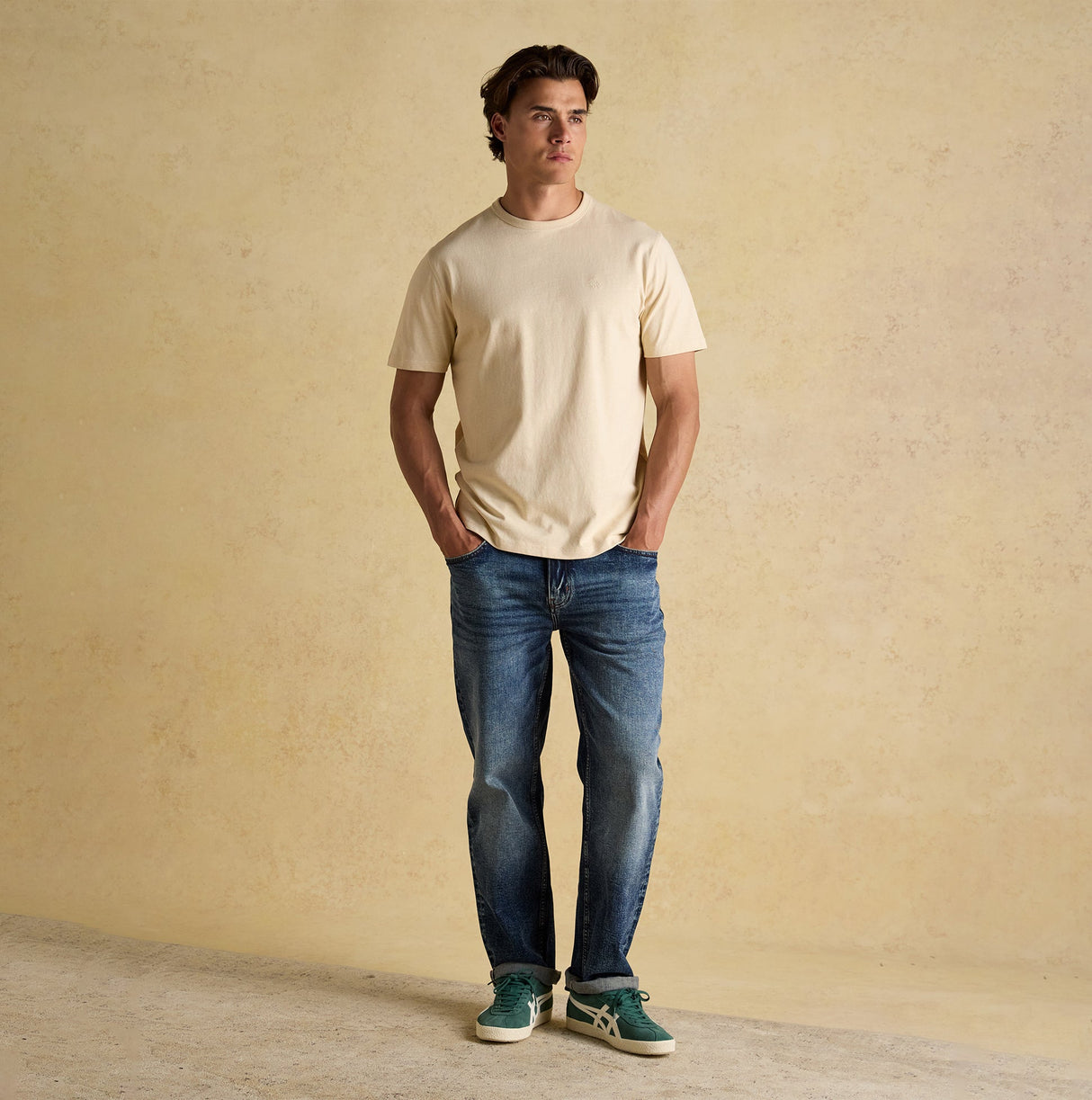 Joules RUGBY CLUB TEE Mens T-Shirt Cream