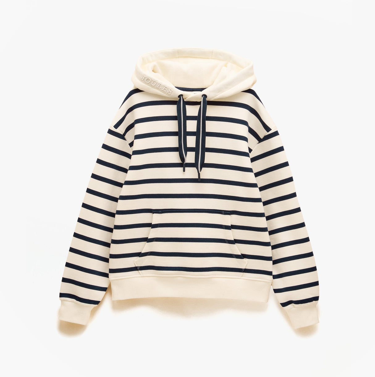 Joules MILBOURNE Womens Hoodie Cream/Navy Stripe