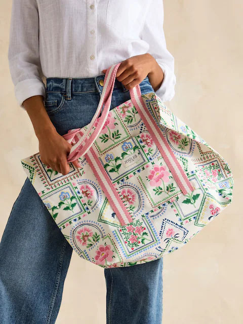 Joules PROMENADE Womens Tote Bag Mosaic Floral